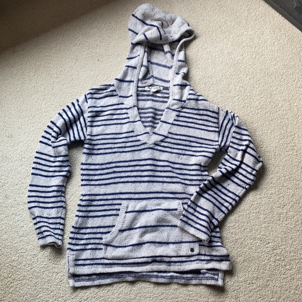Roxy Striped Pullover Sweater - image 1